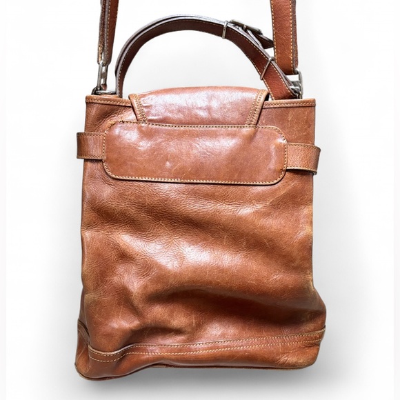 Vintage M. Rossetti Genuine Brown Leather Shoulder Bag - Picture 7 of 16